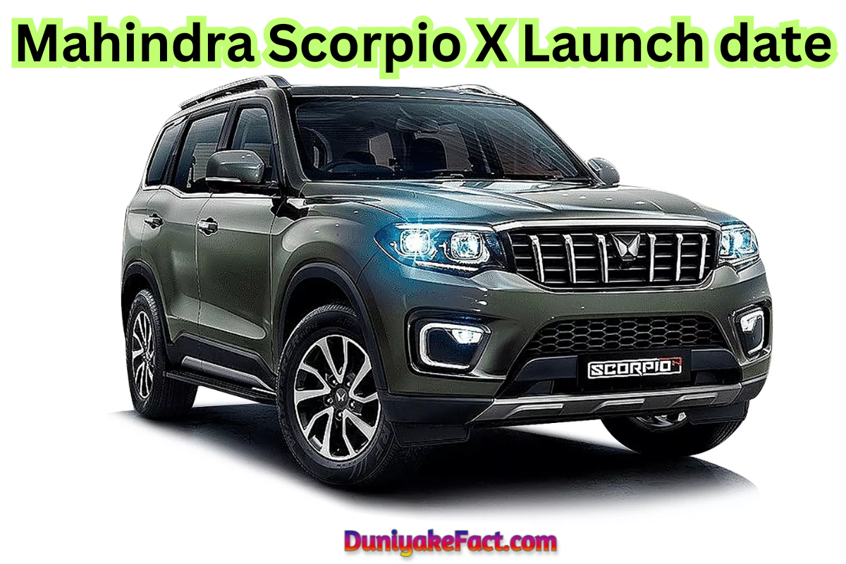 Mahindra Scorpio X Launch date